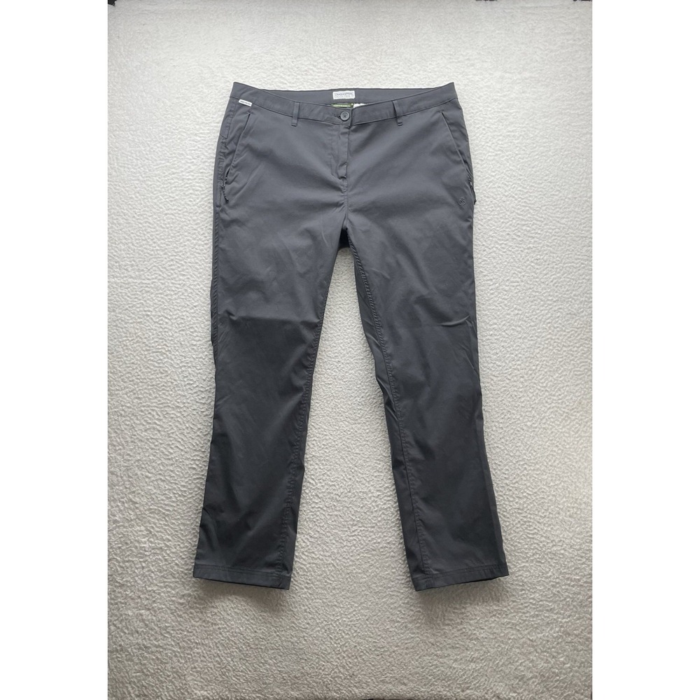 Craghoppers Pants Womens 3XL 16 Kiwi Pro II Gray Hiking Outdoors Zip Pockets - Picture 2 of 11